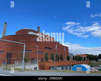 220905 -- STOCKHOLM, le 5 septembre 2022 -- une photo montre un bâtiment de Stockholm Exergi à Stockholm, Suède, le 5 septembre 2022. Les compagnies d'électricité en Suède et dans les pays voisins recevront des garanties de crédit allant jusqu'à 250 milliards de couronnes suédoises 23 milliards de dollars américains pour résoudre les problèmes qui ont surgi sur la bourse de l'électricité, a annoncé dimanche le gouvernement suédois. SUÈDE-STOCKHOLM-ÉLECTRICITÉ-GARANTIES DE LIQUIDITÉ HexMiao PUBLICATIONxNOTxINxCHN Banque D'Images