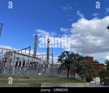 220905 -- STOCKHOLM, 5 septembre 2022 -- une photo montre une centrale électrique à Stockholm, Suède, le 5 septembre 2022. Les compagnies d'électricité en Suède et dans les pays voisins recevront des garanties de crédit allant jusqu'à 250 milliards de couronnes suédoises 23 milliards de dollars américains pour résoudre les problèmes qui ont surgi sur la bourse de l'électricité, a annoncé dimanche le gouvernement suédois. SUÈDE-STOCKHOLM-ÉLECTRICITÉ-GARANTIES DE LIQUIDITÉ HexMiao PUBLICATIONxNOTxINxCHN Banque D'Images