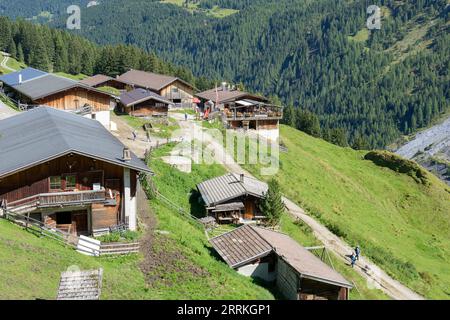 Autriche, Tyrol, Zillertal, le Bichlalm près de Hintertux. Banque D'Images