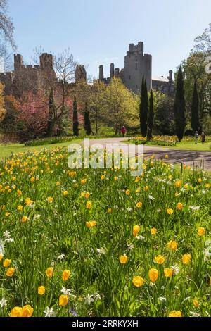 Angleterre, Sussex, West Sussex, Arundel, Château d'Arundel, Château et jardins Banque D'Images