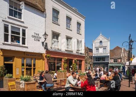 Angleterre, Kent, Margate, café et Restaurant dans la vieille ville Banque D'Images