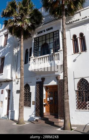 Casablanca, Maroc, entrée du célèbre Rick's Cafe, le décor du film Casablanca Banque D'Images