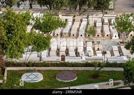 L'ancien cimetière juif dans la médina de Fès, au Maroc Banque D'Images