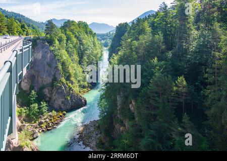 Micheldorf à Oberösterreich, gorge Steyrdurchbruch (percée de la rivière Steyr), pont routier à Steyr, Nationalpark Region, haute-Autriche, Autriche Banque D'Images