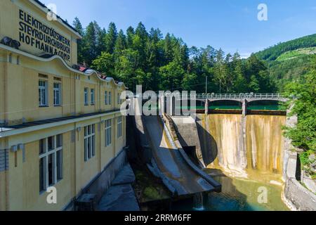 Micheldorf à Oberösterreich, centrale électrique à la gorge Steyrdurchbruch (percée de la rivière Steyr) à Steyr, région du parc national, haute-Autriche, Autriche Banque D'Images