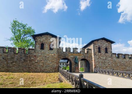 Bad Homburg vor der Höhe, fort romain de Saalburg, Porta Praetoria à Taunus, Hesse, Allemagne Banque D'Images