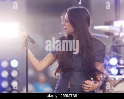 New York, États-Unis. 08 septembre 2023. Olivia Rodrigo joue au NBC Today Show au Rockefeller Center à New York le vendredi 8 septembre 2023. Photo de John Angelillo/UPI crédit : UPI/Alamy Live News Banque D'Images