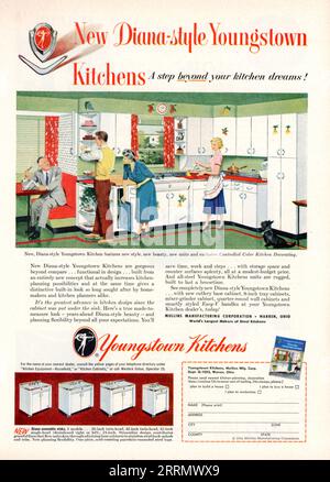 Vintage 'Good Housekeeping' édition d'octobre 1953 annonce, États-Unis Banque D'Images