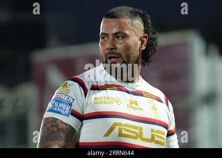 Wakefield, Royaume-Uni. 08 septembre 2023. Be Well support Stadium, Wakefield, West Yorkshire, 8 septembre 2023. Betfred Super League Wakefield Trinity vs Catalans Dragons David Fifita de Wakefield Trinity crédit : Touchlinepics/Alamy Live News Banque D'Images