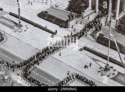 Funérailles de Josip Broz Tito à la Chambre de l'Assemblée nationale. Belgrade, Yougoslavie Banque D'Images