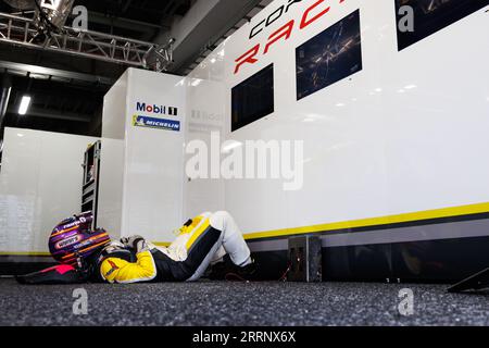 KEATING Ben (usa), Corvette Racing, Chevrolet Corvette C8.R, portrait, pendant les 6 heures de Fuji 2023, 6e manche du Championnat du monde d'Endurance FIA 2023, du 7 au 10 septembre 2023 sur le Fuji Speedway, à Oyama, Japon Banque D'Images