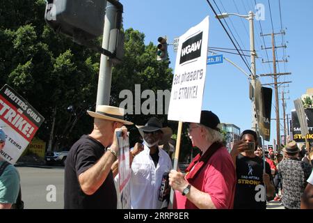 LeVar Burton à Star Trek thème Picket Paramount Studios Los Angeles 8 septembre 2023 stock Photography Banque D'Images