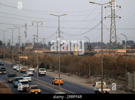 230320 -- BAGDAD, le 20 mars 2023 -- cette photo prise le 5 mars 2023 montre la prison R d'Abu Ghraib en Irak. Xinhua Headlines : 20 ans après la brutale invasion américaine, des souvenirs traumatisants hantent encore les victimes irakiennes WangxDongzhen PUBLICATIONxNOTxINxCHN Banque D'Images