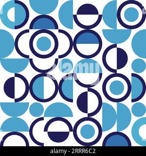Cercle formes géométriques motif sans couture fond abstrait Illustration de Vecteur