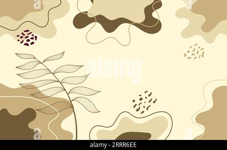 Le fond abstrait laisse des lignes de formes organiques Illustration de Vecteur