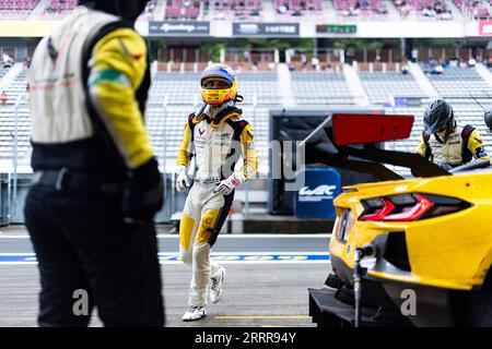 VARRONE Nicolas (arg), Corvette Racing, Chevrolet Corvette C8.R, portrait pendant les 6 heures de Fuji 2023, 6e manche du Championnat du monde d'Endurance FIA 2023, du 7 au 10 septembre 2023 sur le Fuji Speedway, à Oyama, Japon Banque D'Images