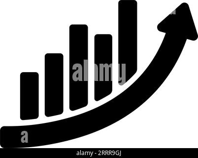 Graphique de croissance (croissance de l'entreprise) illustration d'icône vectorielle Illustration de Vecteur