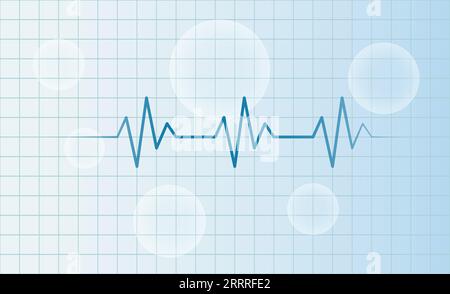 Contexte de la ligne de vie cardiaque des soins de santé médicaux Illustration de Vecteur