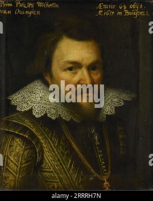 Portrait de Philips Willem (1554-1618), Prince d'Orange, Michiel Jansz van Mierevelt (atelier de), c. 1609 - c. 1633 Banque D'Images