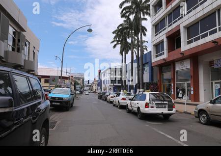 230620 -- MALABO, le 20 juin 2023 -- cette photo prise le 14 juin 2023 montre une vue de rue à Malabo, capitale de la Guinée équatoriale. Malabo, situé sur l'île de Bioko, est un port maritime important de la Guinée équatoriale. GUINÉE ÉQUATORIALE-MALABO-VIEW DongxJianghui PUBLICATIONxNOTxINxCHN Banque D'Images