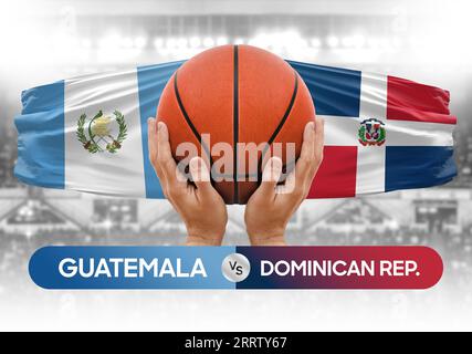 Guatemala vs République dominicaine équipe nationale de basket-ball match compétition Cup image conceptuelle Banque D'Images