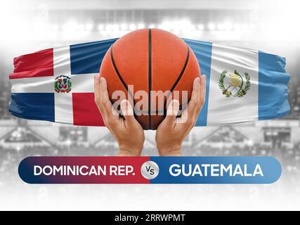 République dominicaine vs Guatemala équipes nationales de basket-ball match match compétition Cup image concept Banque D'Images