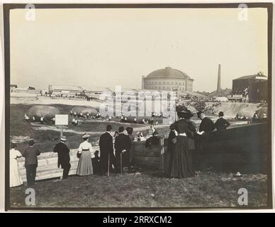 La troisième course de montgolfières Gordon Bennett, 10-Oct-1908 , la plus ancienne course de montgolfières au monde, et est considérée comme le premier événement mondial de la course de montgolfières. Banque D'Images