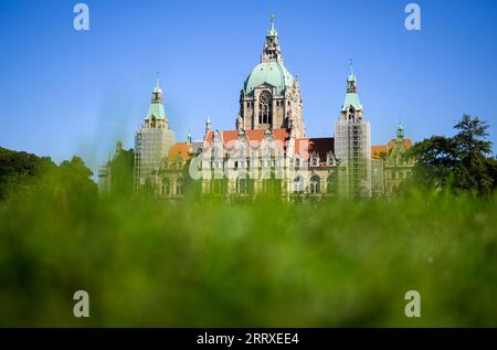 Hanovre, Allemagne. 04 septembre 2023. Le nouvel hôtel de ville. Crédit : Julian Stratenschulte/dpa/Alamy Live News Banque D'Images