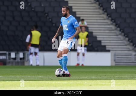 Milton Keynes, Royaume-Uni. 9 septembre 2023.Notts County Connell Rawlinson lors de la première moitié du match de Sky Bet League 2 entre MK dons et Notts County au Stadium MK, Milton Keynes le samedi 9 septembre 2023. (Photo : John Cripps | MI News) crédit : MI News & Sport / Alamy Live News Banque D'Images