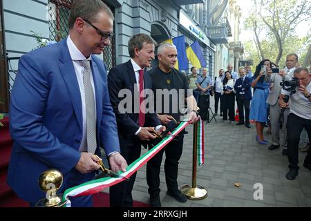 Non exclusif : ODESSA, UKRAINE - 7 SEPTEMBRE 2023 - Consul honoraire d'Italie à Odessa Vladyslav Shtamburh, Ambassadeur extraordinaire et plénipotentiaire Banque D'Images