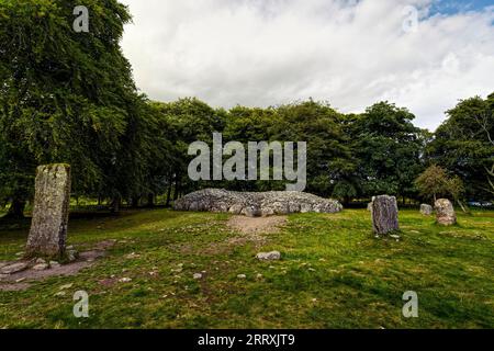 Clava Cairns : un portail intemporel de l'héritage de l'âge du bronze écossais Banque D'Images