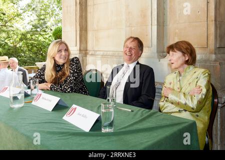 Cloe Watson-Michael Crick-Jane Ridley au Oldie Literary Lunch 05-09-23 Harry Mount ; The National Liberal Club ; London; Banque D'Images