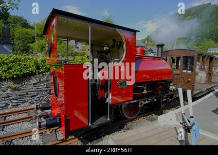 Nouveau Falcon No.10 à Corris Railway, Gwynedd PAYS DE GALLES Royaume-Uni Banque D'Images