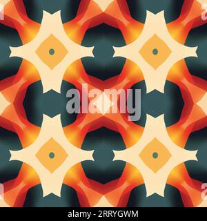 Fond de motif sans couture et répétitif d'un treillis en forme de losange ou d'étoile imbriqué Illustration de Vecteur