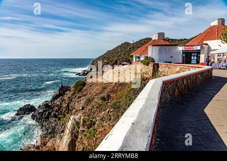 La Bufadora, Mexique, 9 septembre 2023 : la Bufadora est un geyser marin très visité à Ensenada dans l'état de Basse Californie, au Mexique. Banque D'Images