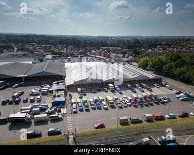 9 septembre 2023 Melton Mowbray Livestock Market, Leicestershire Banque D'Images