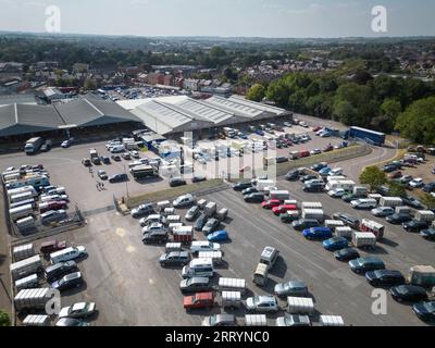 9 septembre 2023 Melton Mowbray Livestock Market, Leicestershire Banque D'Images