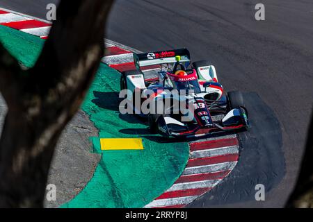 Monterey, Californie, États-Unis. 7 septembre 2023. DAVID MALUKAS (18), pilote de la série INDYCAR, de Chicago, Illinois, voyage dans les virages lors d'une séance d'essais pour le Grand Prix Firestone de Monterey au WeatherTech Raceway Laguna Seca à Monterey CA. (Image de crédit : © Riley S Bridges Grindstone Media/ASP) USAGE ÉDITORIAL SEULEMENT! Non destiné à UN USAGE commercial ! Banque D'Images