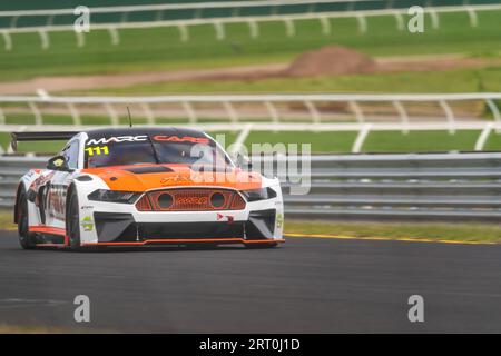 Sandown Park, Australie. 10 septembre 2023. Grant Donaldson en train de descendre le dos droit dans sa MARC Mustang. Crédit : James Forrester/Alamy Live News Banque D'Images