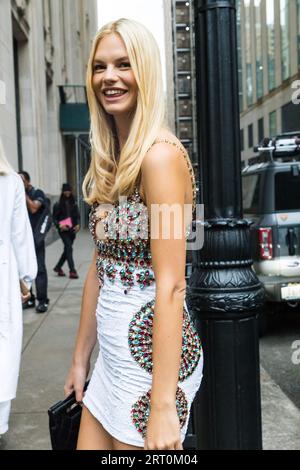 Nadine Leopold assiste au défilé de mode PatBo pendant la Fashion week de New York : The shows au 11 Madison Ave le 09 septembre 2023 à New York. Crédit : Brazil photo Press/Alamy Live News Banque D'Images