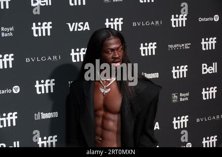 Toronto, Ontario, Canada. 9 septembre 2023. Le rappeur américain Lil NAS X participe au Festival international du film de Toronto le samedi 9 septembre 2023. (Image de crédit : © Winston Tang/ZUMA Press Wire) USAGE ÉDITORIAL SEULEMENT! Non destiné à UN USAGE commercial ! Crédit : ZUMA Press, Inc./Alamy Live News Banque D'Images