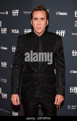 Toronto, Canada. 09 septembre 2023. Nicolas cage assiste à la première du scénario de rêve au Festival international du film de Toronto 2023 au Royal Alexandra Theatre. Crédit : SOPA Images Limited/Alamy Live News Banque D'Images