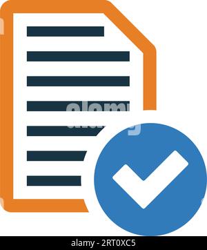 Icône tâches terminées. EPS vectoriel entièrement éditable pour les matériaux imprimés et les infographies, le web ou tout type de projet de conception. Illustration de Vecteur