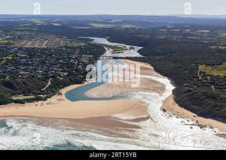 Kenton-on-Sea situé dans la province du Cap oriental en Afrique du Sud. Banque D'Images