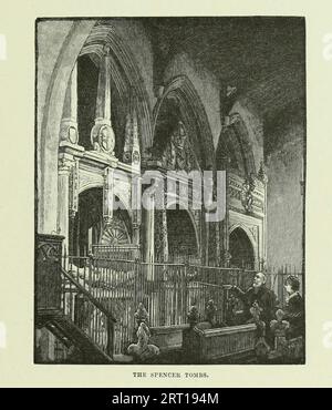 Great Brington Great Brington Great Brington est un village du Northamptonshire, en Angleterre, dans la paroisse civile de Brington, tiré du livre Cathedrals, Abbayes and Churches of England and and Wales : descriptive, Historical, pictural par Bonney, T. G. (Thomas George), 1833-1923, Publisher London : Cassell 1890 Banque D'Images