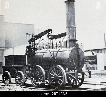 La Stourbridge Lion était une locomotive ferroviaire à vapeur. C'était la première locomotive construite à l'étranger à être exploitée aux États-Unis, et l'une des premières locomotives à fonctionner en dehors de la Grande-Bretagne. Il tire son nom du visage du lion peint sur le devant, et de Stourbridge en Angleterre, où il a été fabriqué par la firme Foster, Rastrick and Company en 1829 Banque D'Images