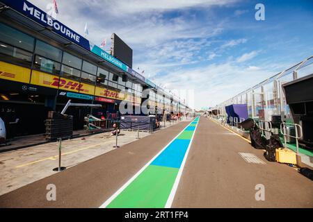 MELBOURNE, AUSTRALIE, AVRIL 6 : préparatifs et ambiance au Grand Prix d'Australie de Formule 1 2022 le 6 avril 2022 Banque D'Images