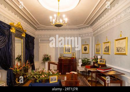 Parc Fuerts Pueckler et château de Bad Muskau, exposition dans le château Banque D'Images