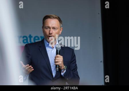 Christian Wolfgang Lindner est un homme politique allemand du Parti démocratique libre et, depuis le 7 décembre 2013, le quatorzième président fédéral depuis le Parti Banque D'Images