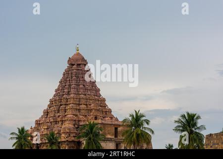 Temple Brihadeeswarar Gangaikonda Cholapuram, dans le Tamil Nadu, Inde du Sud sur l'image Banque D'Images